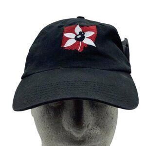 New Richardson State of Ohio Buckeye R55 Black Adjustable Hat Embroidered NWT